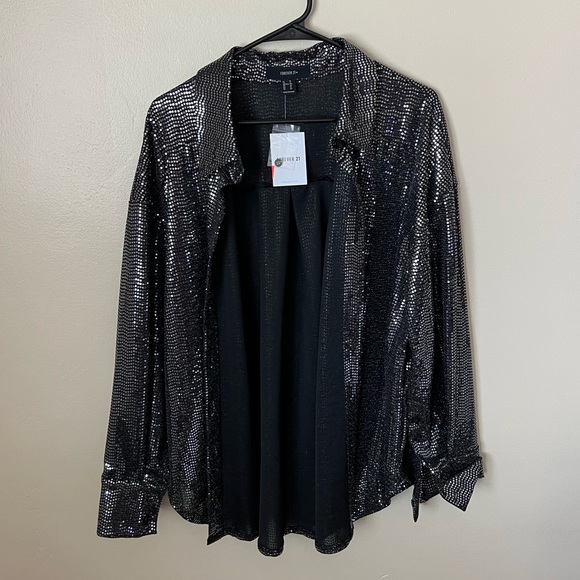 Forever 21 Jackets & Blazers - Taylor Swift Eras Black Sparkle Blazer